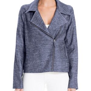 Max Studio Linen-Blend Moto Jacket 😎